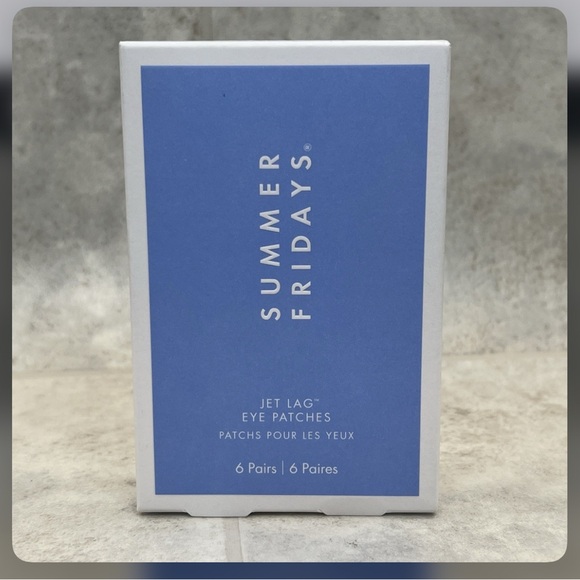 Summer Fridays Jet Lag Eye Patches in Blue and White Box - Picture 1 of 2
